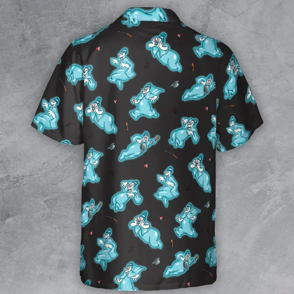 Classic Animated Cartoon Lonesome Ghosts Button Down Shirt - 3