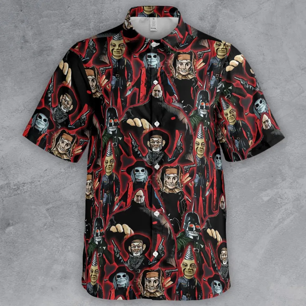 Puppet Master Collage Button Down Shirt - 2
