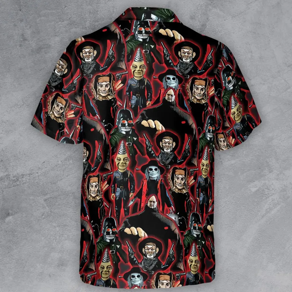 Puppet Master Collage Button Down Shirt - 3