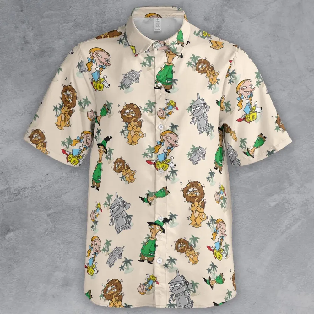 Cartoon Mashup Ed, Edd n Eddy Button Down Shirt - 2