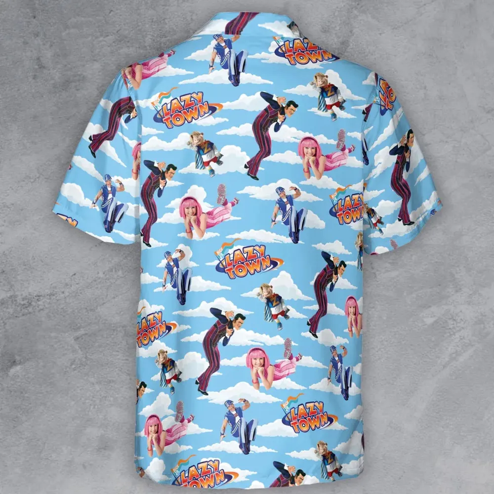 Lazy Town Collage Button Down Shirt - 3