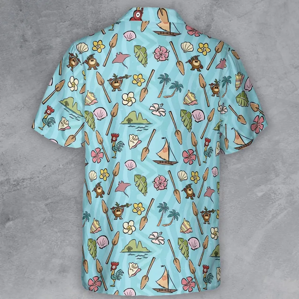 Ocean Vibes Moana Button Down Shirt - 3