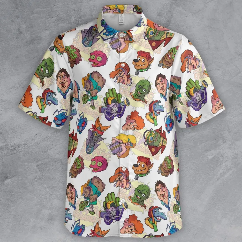 Mutant Merch Toxic Crusaders Button Down Shirt - 2