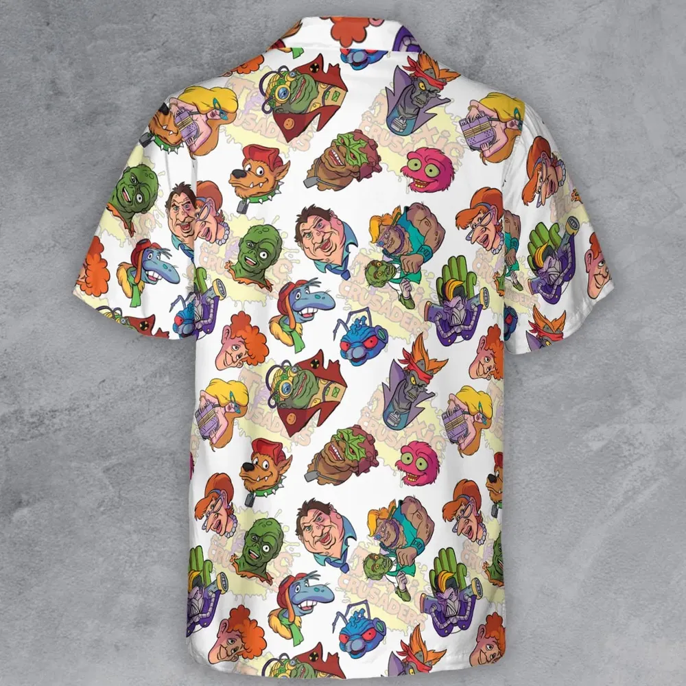 Mutant Merch Toxic Crusaders Button Down Shirt - 3