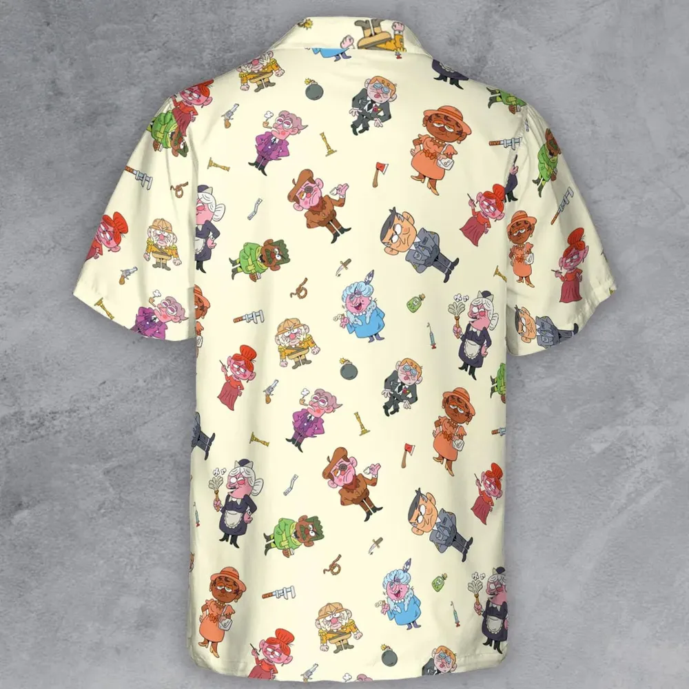 Board Game Drip Clue Button Down Shirt - 3