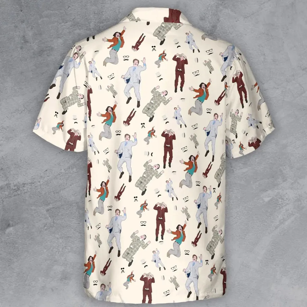 News Team Assemble Anchorman Button Down Shirt - 3