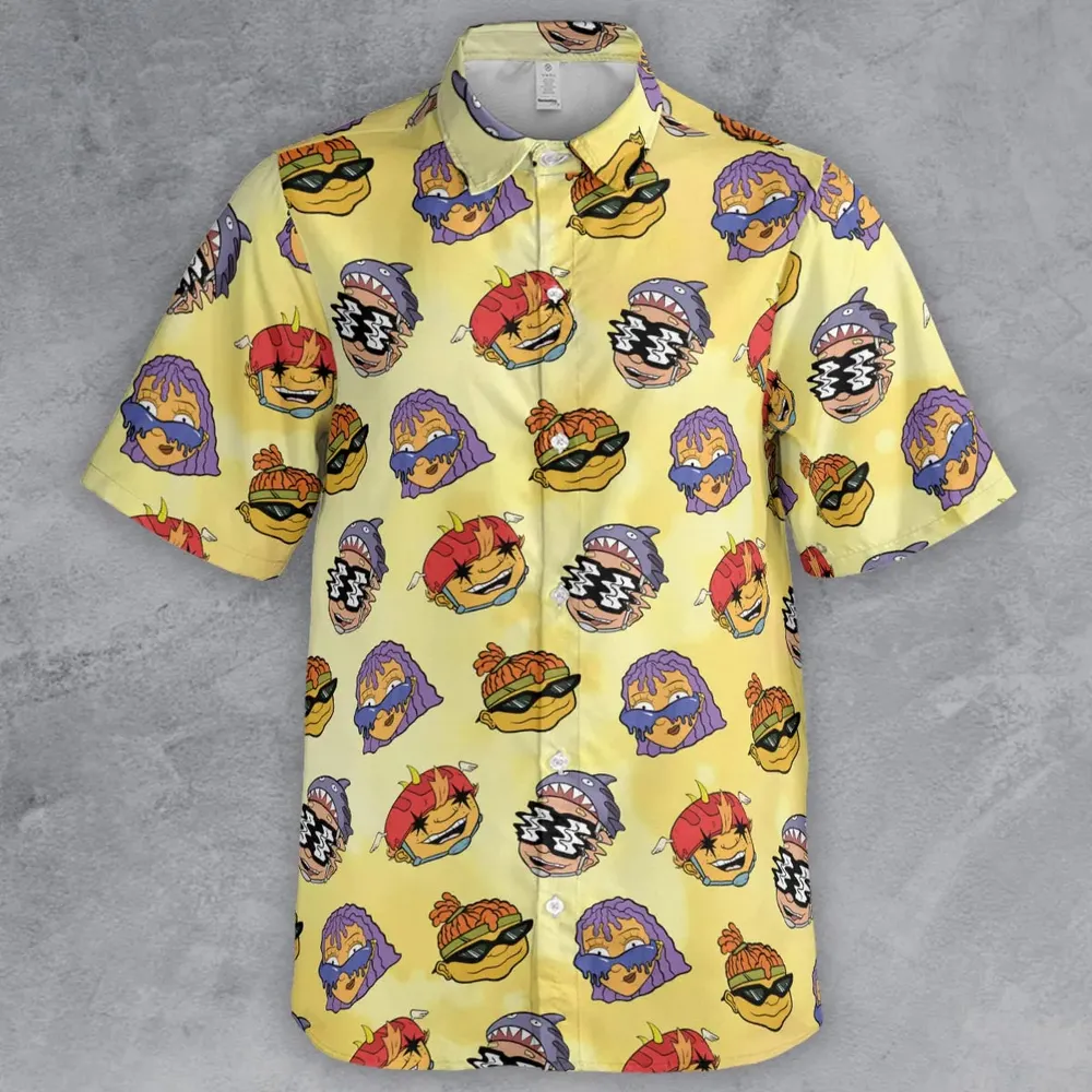 Stay Rad Rocket Power Button Down Shirt - 2
