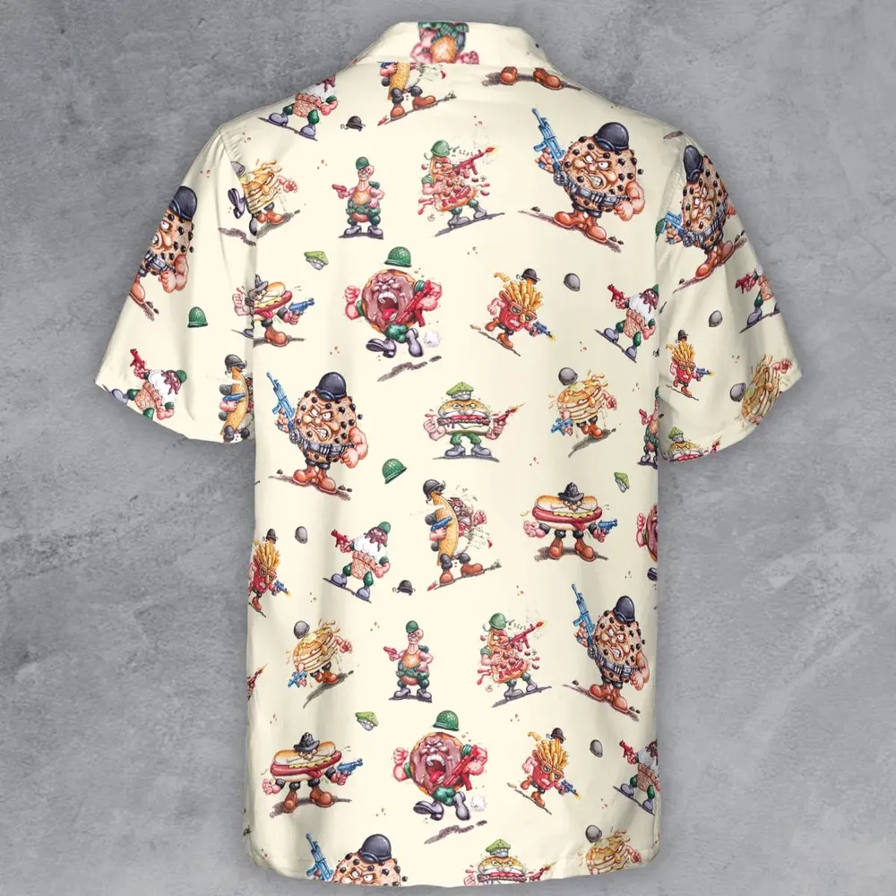 Kitchen Commandos and Refrigerator Rejects Food Fighters Button Down Shirt - 3