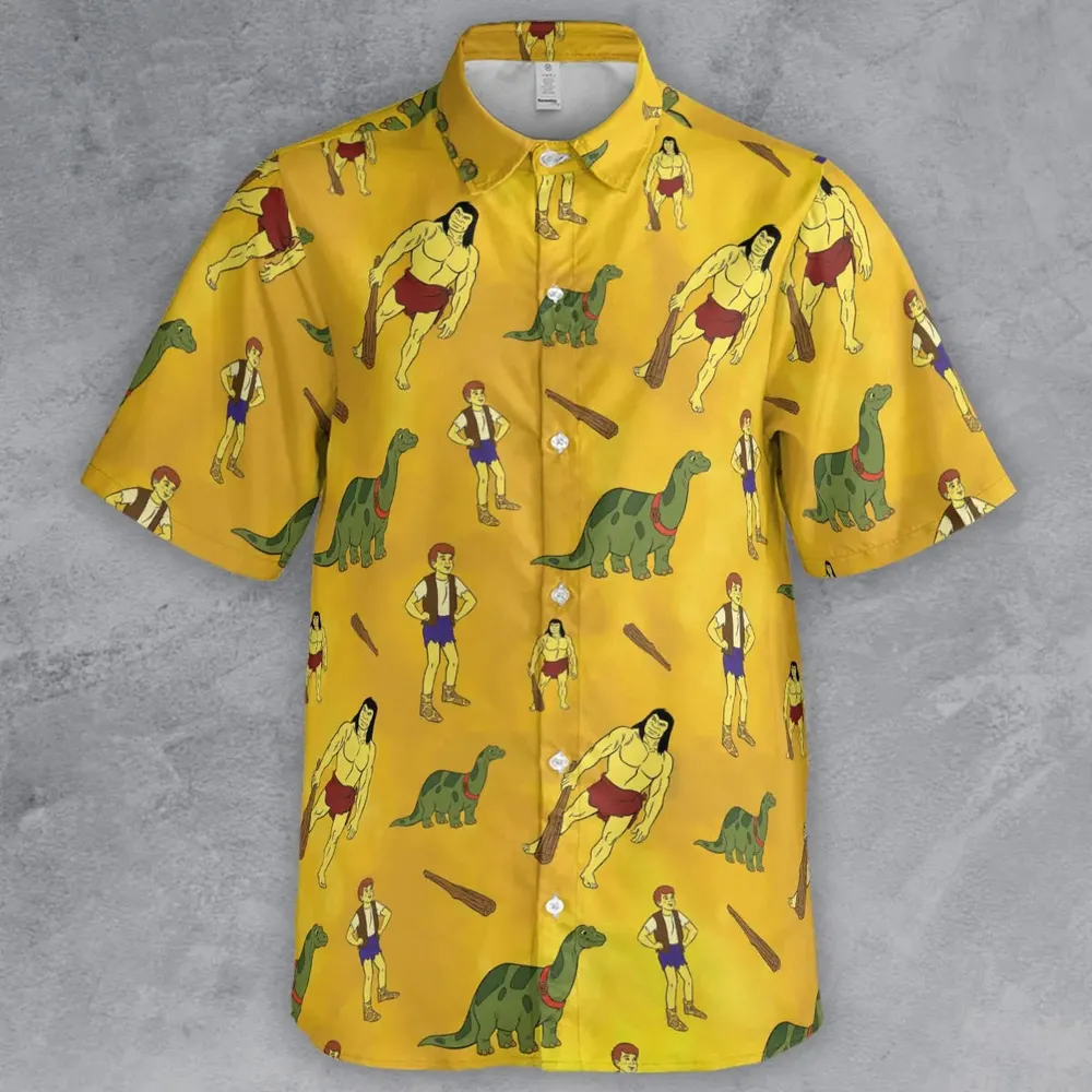 Dino Boy in the Lost Valley Button Down Shirt - 2