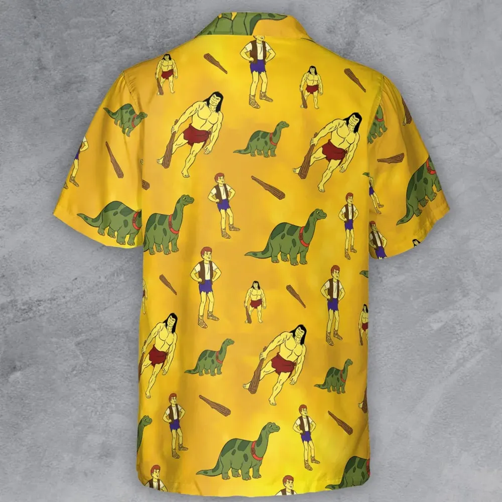 Dino Boy in the Lost Valley Button Down Shirt - 3