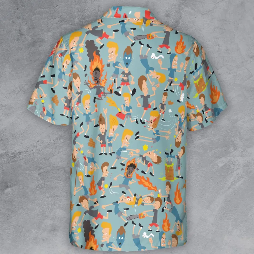 Beavis And Butt-Head Great Cornholio Button Down Shirt - 3