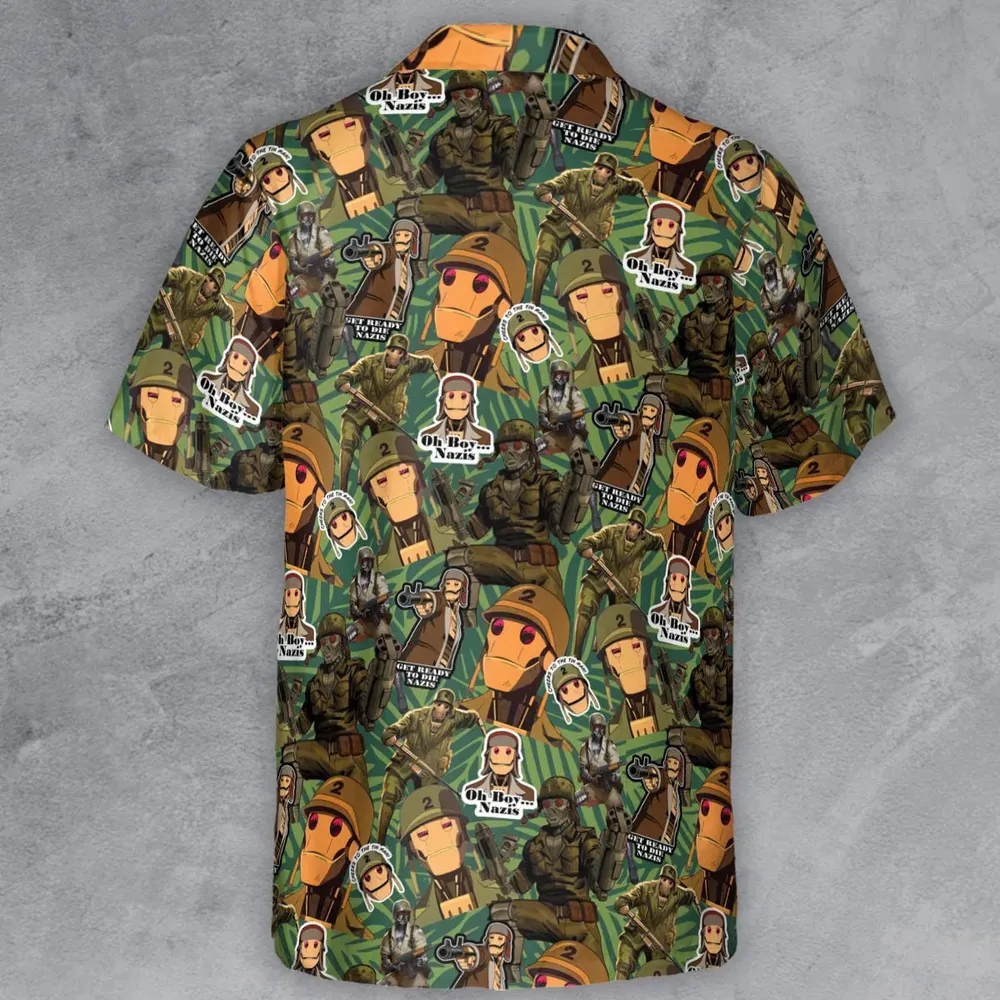 GI Robot Creature Commandos Button Down Shirt - 3