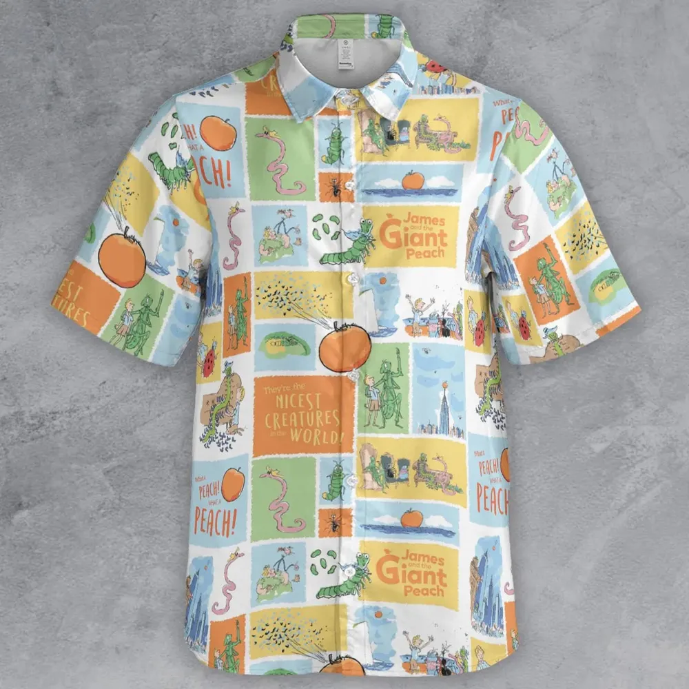 Children's Tales What A Peach James And The Giant Peach Button Down Shirt - 2