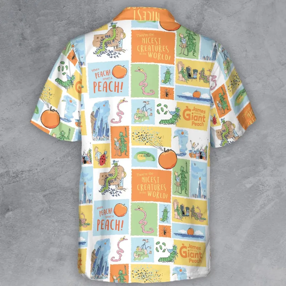 Children's Tales What A Peach James And The Giant Peach Button Down Shirt - 3