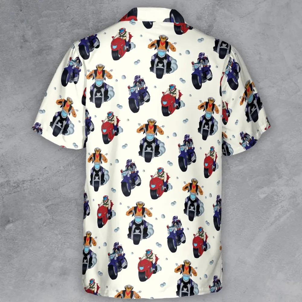 Biker Mice Characters Button Down Shirt - 3