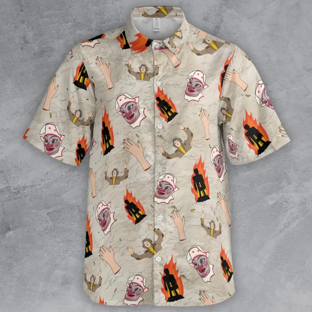 The Wicker Man Pattern Button Down Shirt - 2
