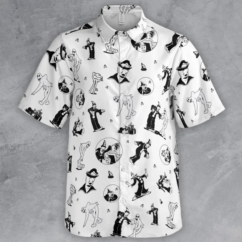 Koko the Clown and the Ghost Button Down Shirt - 2
