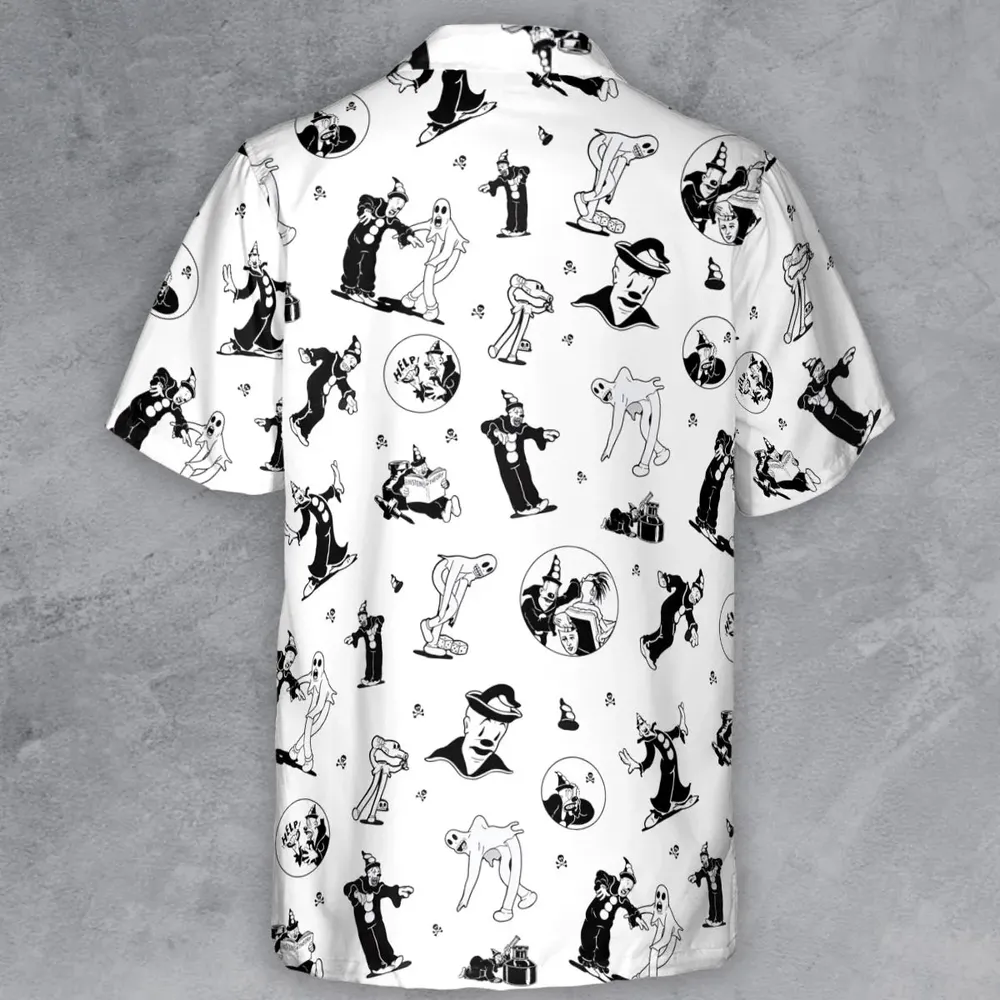 Koko the Clown and the Ghost Button Down Shirt - 3