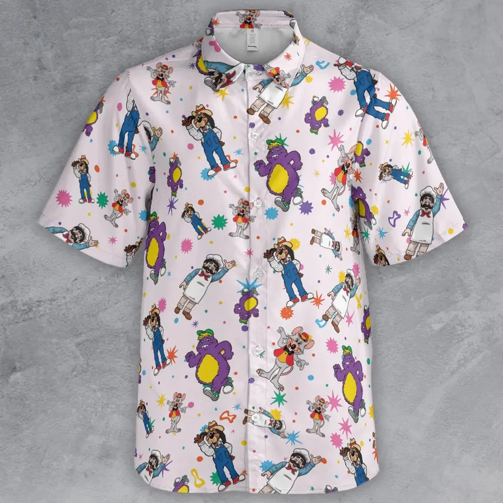 Cheezer Weezer Chuck E Cheese Button Down Shirt - 2