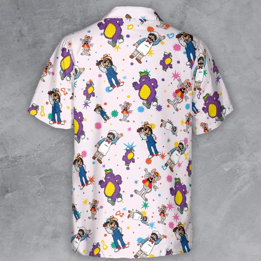 Cheezer Weezer Chuck E Cheese Button Down Shirt - 3