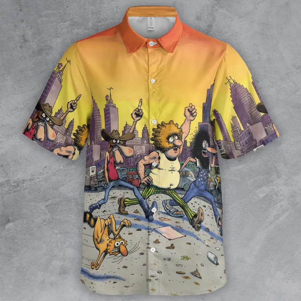 The Fabulous Furry Freak Brothers Button Down Shirt - 2
