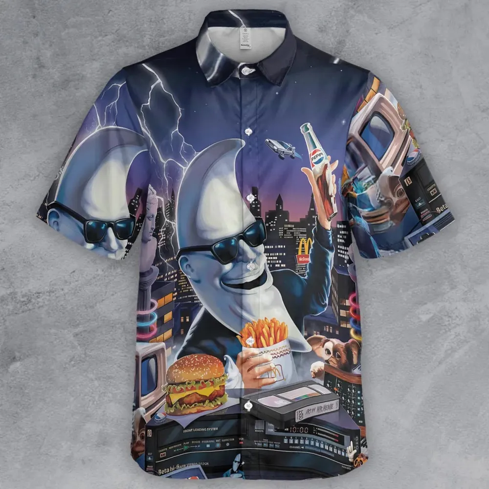 Retro Moon Mac Tonight Button Down Shirt - 2