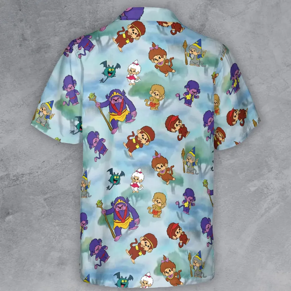 Monchhichis Cartoon Characters Button Down Shirt - 3