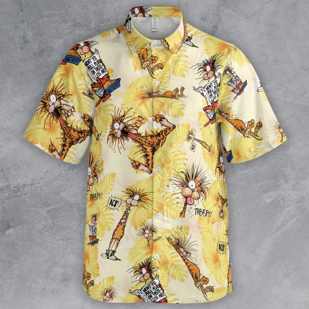 Bill The Cat Bloom County Button Down Shirt - 2