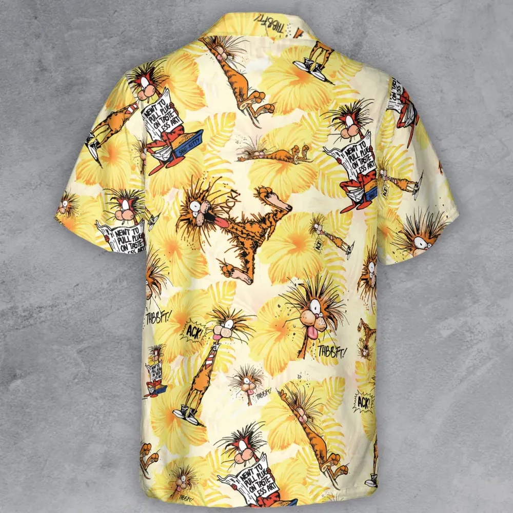 Bill The Cat Bloom County Button Down Shirt - 3