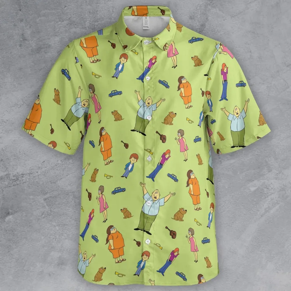 Wait Till Your Father Gets Home Characters Button Down Shirt - 2