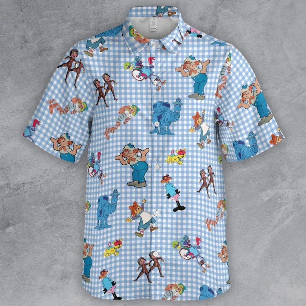 Wholesome Memories Stitched Raggedy Ann & Andy Button Down Shirt - 2