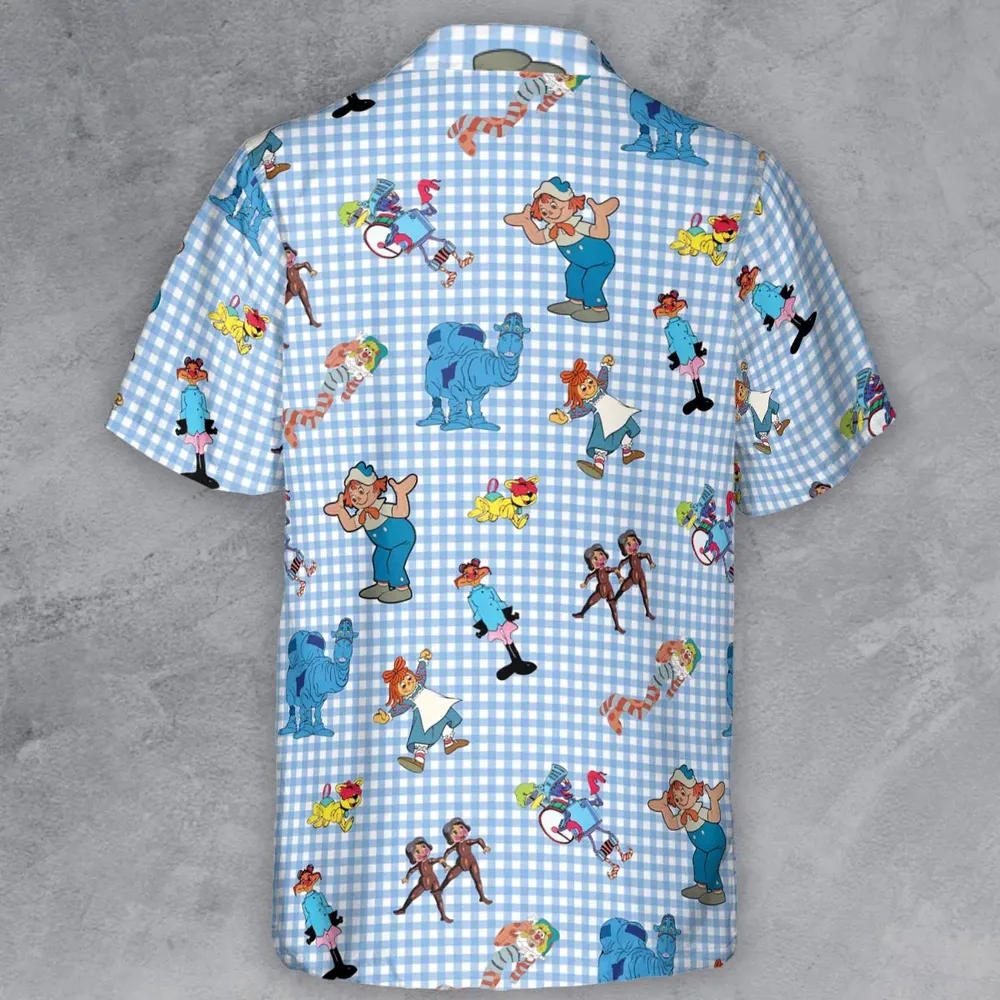 Wholesome Memories Stitched Raggedy Ann & Andy Button Down Shirt - 3