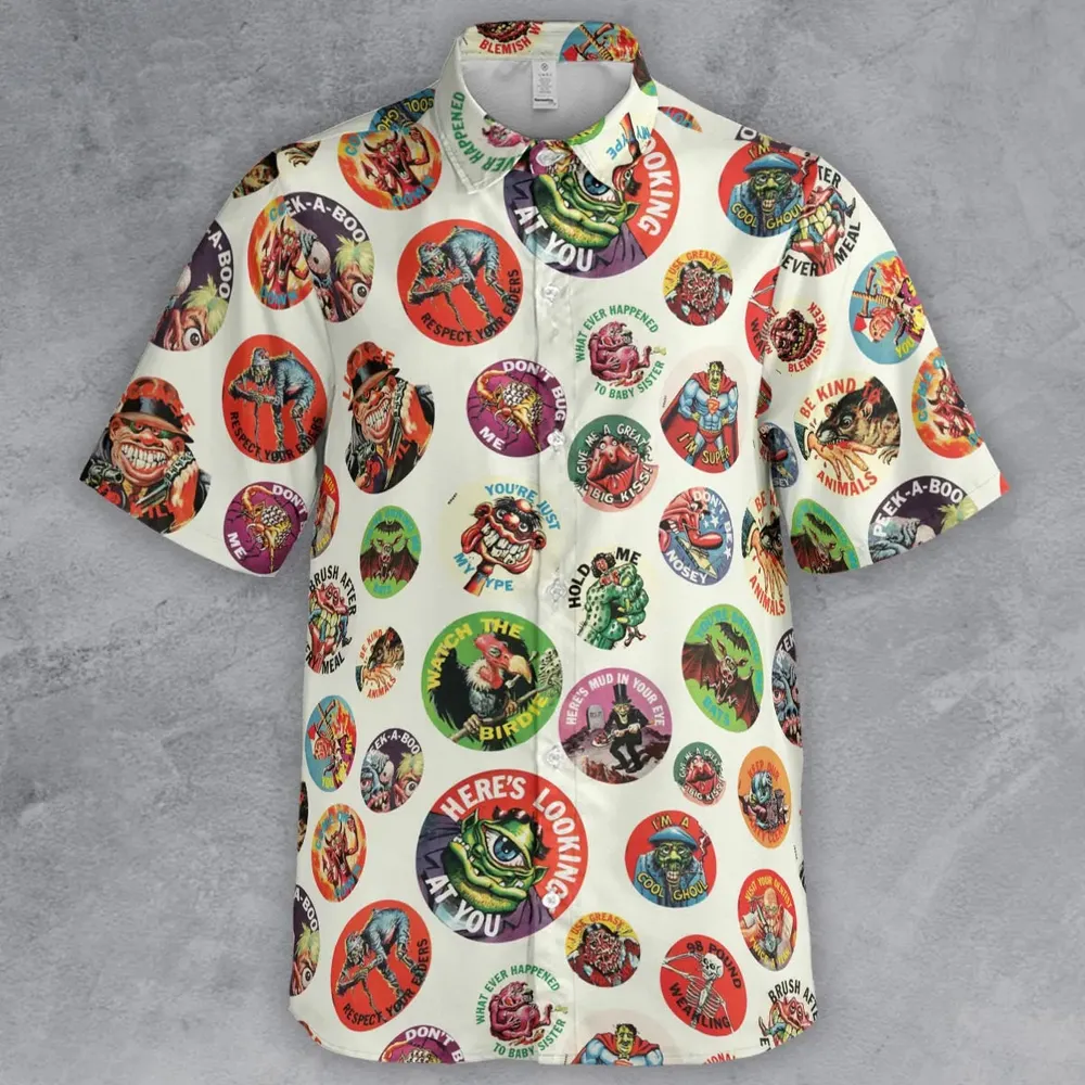 Nostalgic Memories Ugly Buttons Button Down Shirt - 2