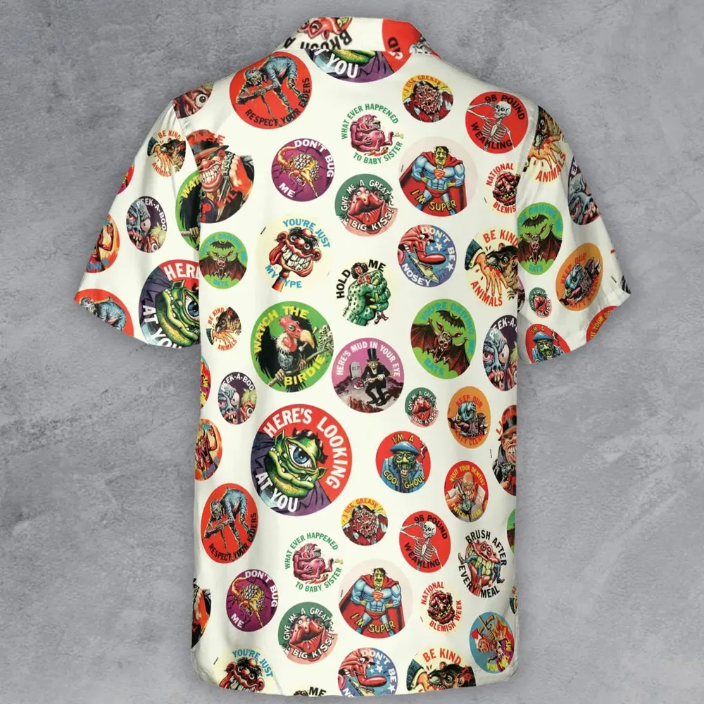 Nostalgic Memories Ugly Buttons Button Down Shirt - 3