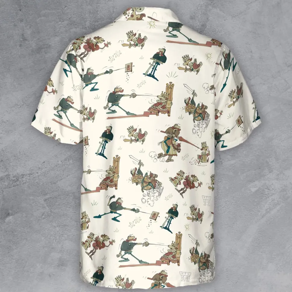 Cap'n Crunch And King Vitaman Character Button Down Shirt - 3