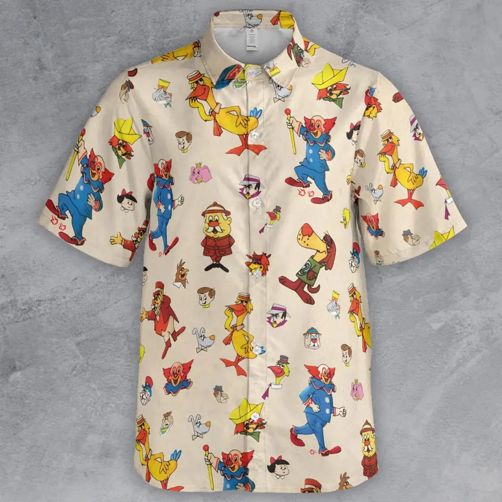 Bozo The Clown And Friends Button Down Shirt - 2