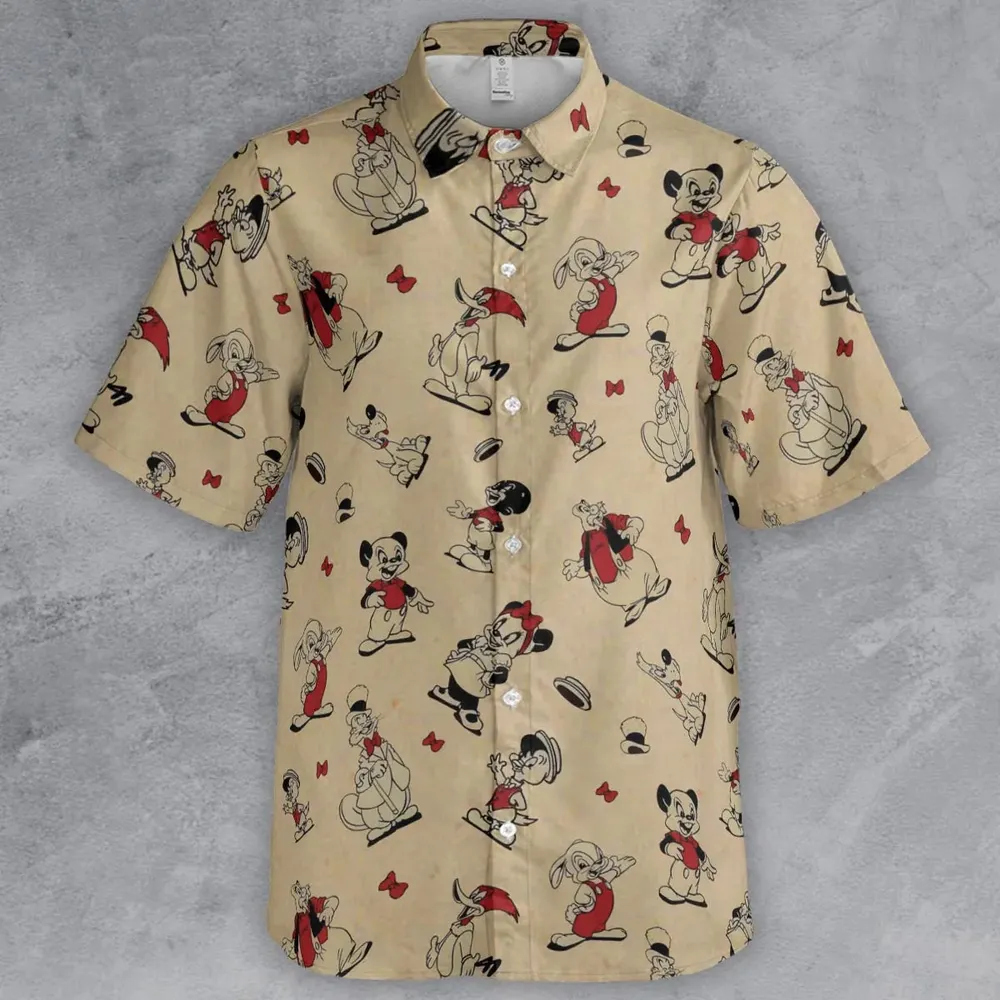 Walter Lantz's Famous Movie Characters Button Down Shirt - 2