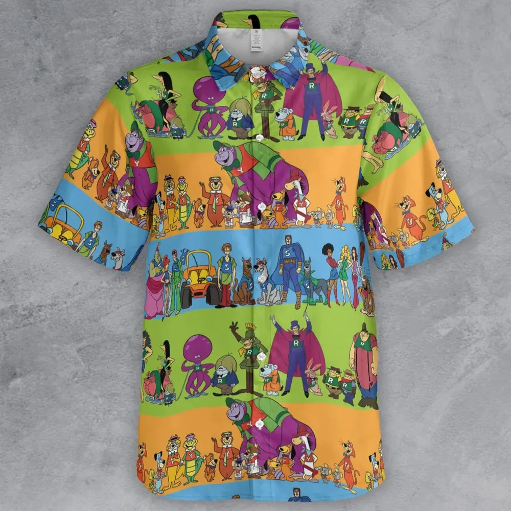 Yogi Yahooeys Scooby Doodies Really Rottens Laffalympics Button Down Shirt - 2