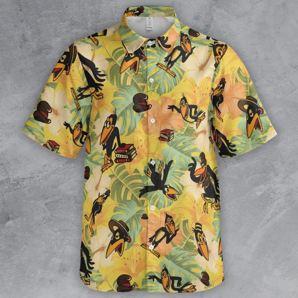Bird Of A Feather Heckle And Jeckle Button Down Shirt - 2
