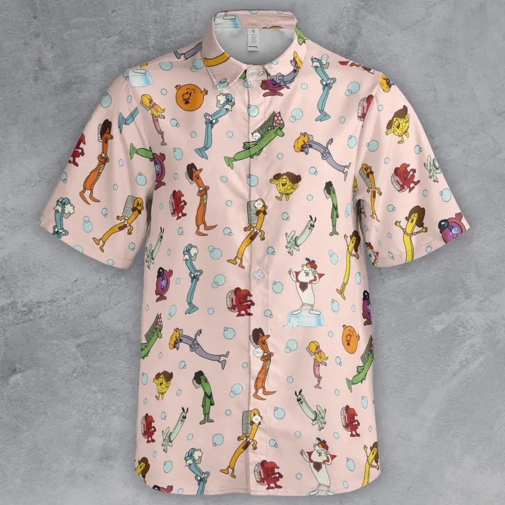 Brush Your Teeth Toothbrush Family Button Down Shirt - 2