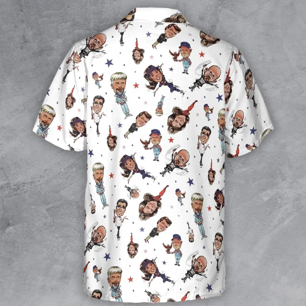 Red White Blaine Waiting For Guffman Button Down Shirt - 3
