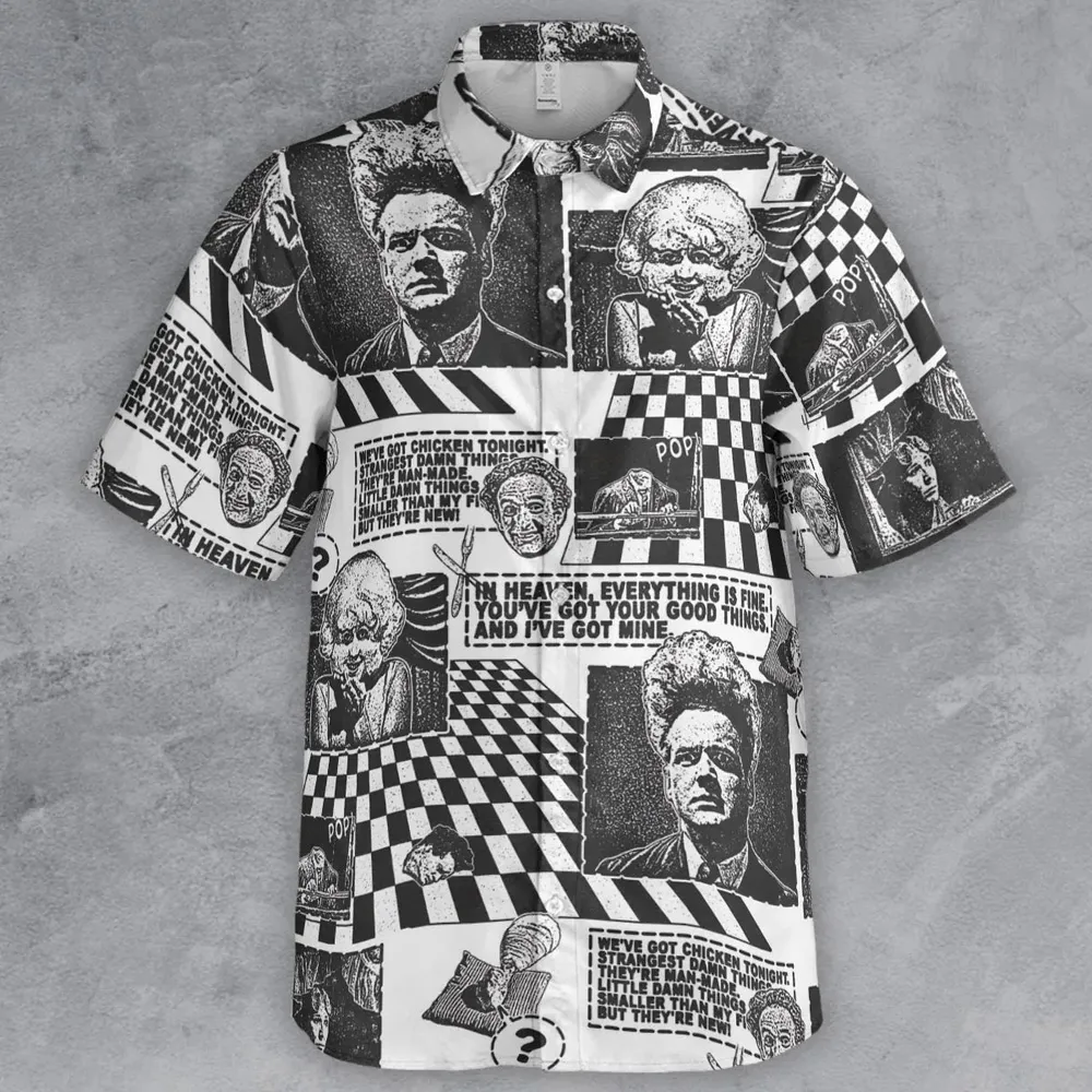 Surreal Disturbing Atmospheric A nightmare Eraserhead Button Down Shirt - 2