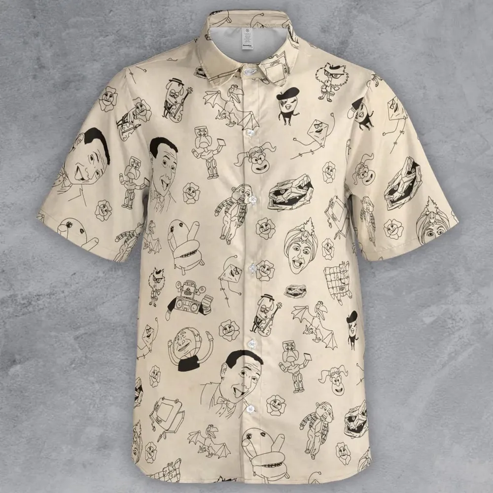 Pee-Wee's Playhouse Characters Button Down Shirt - 2