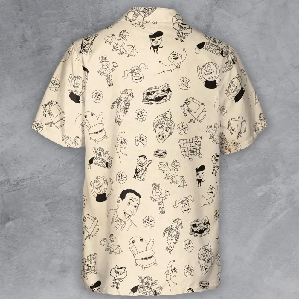 Pee-Wee's Playhouse Characters Button Down Shirt - 3