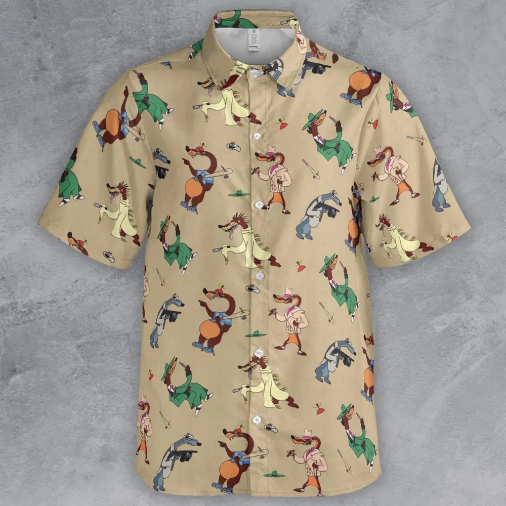 Toon Patrol Who Framed Roger Rabit Button Down Shirt - 2