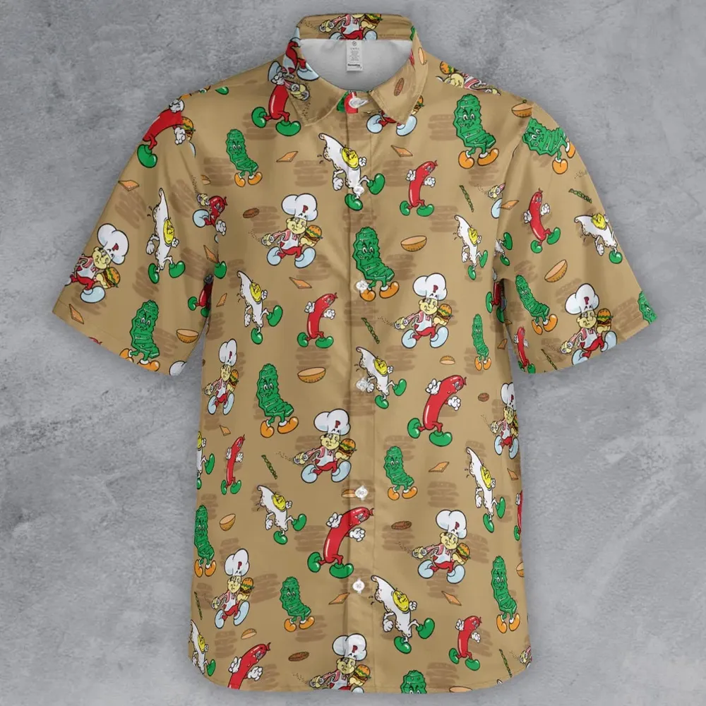 BurgerTime Arcade Button Down Shirt - 2