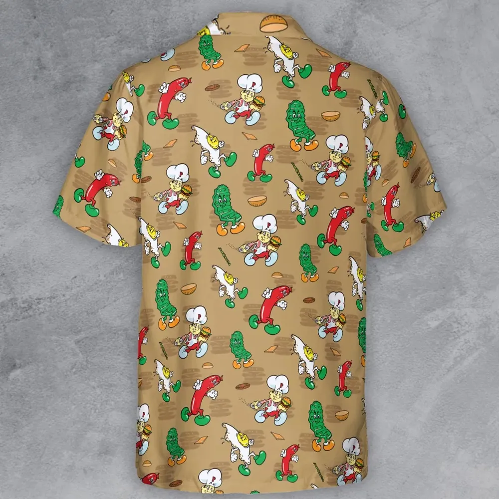 BurgerTime Arcade Button Down Shirt - 3