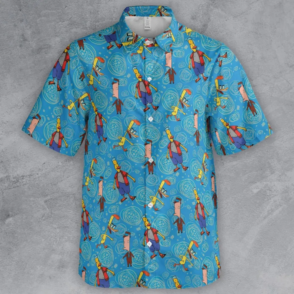 Animated Attitude Duckman Button Down Shirt - 2