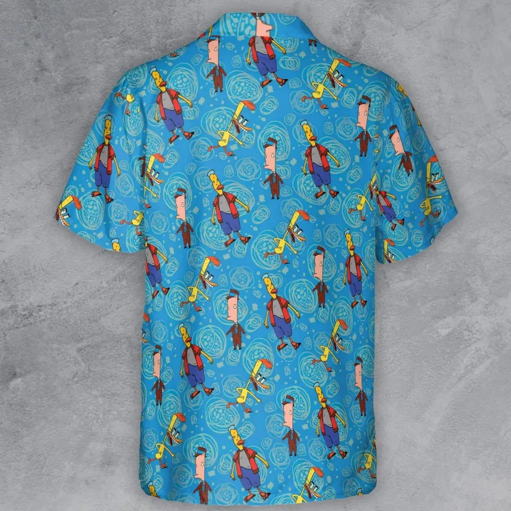 Animated Attitude Duckman Button Down Shirt - 3
