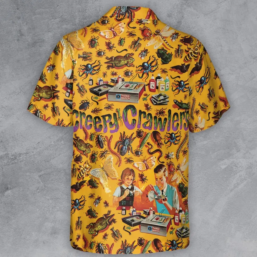 1960s Creepy Crawlers Toy Button Down Shirt - 3